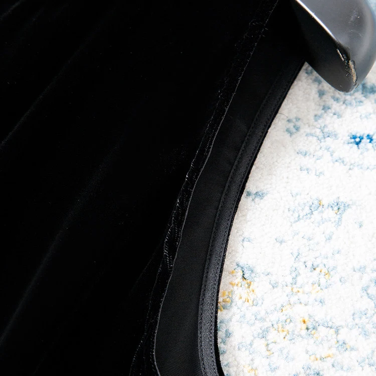 Damen Elegante Samtbluse mit Seidenkragen Nord Taschen