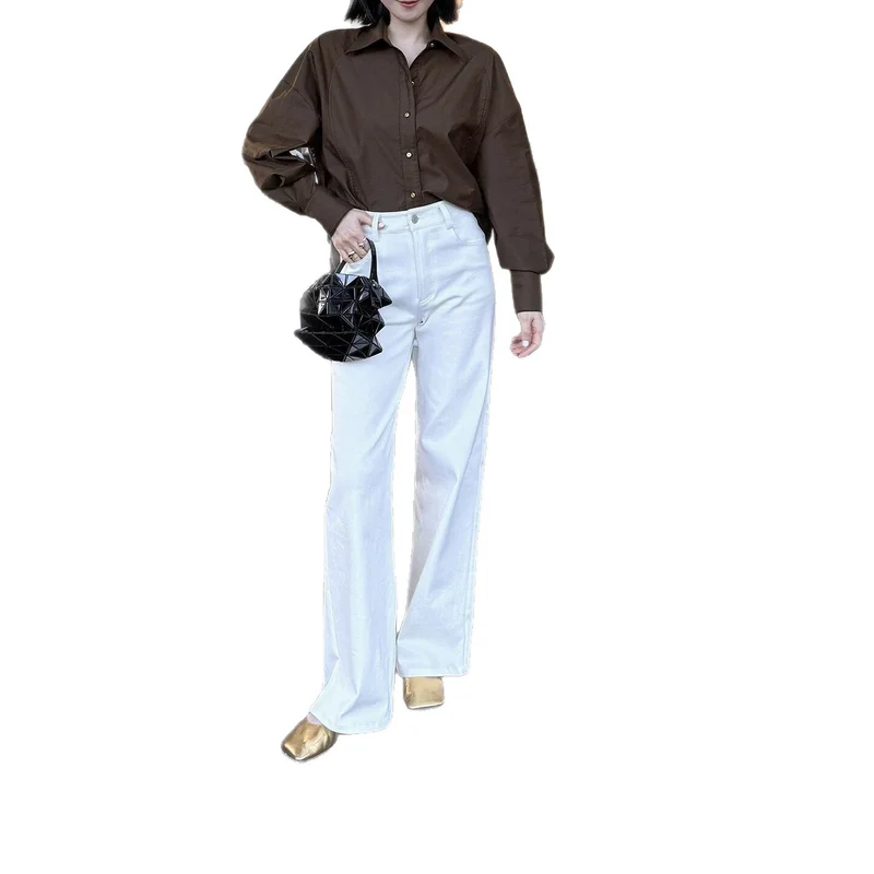 Damen Elegante Oversized Bluse aus hochwertigem Stoff Nord Taschen