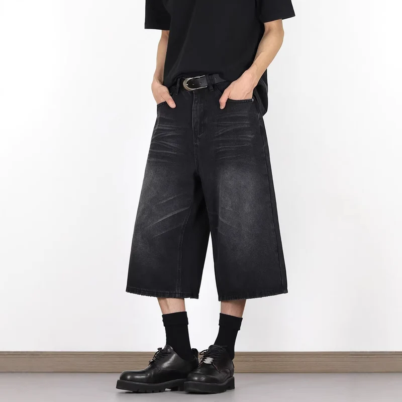 Herren Modische Dialen Denim-Cargo-Shorts Nord Taschen