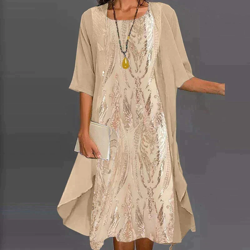 Elegantes individuelles Bedrucktes Kleid