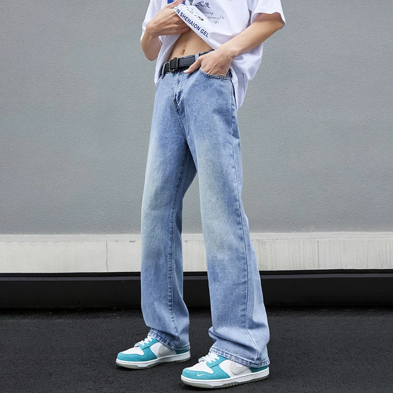 Herren Weitgeschnittene Denim-Jeans Nord Taschen