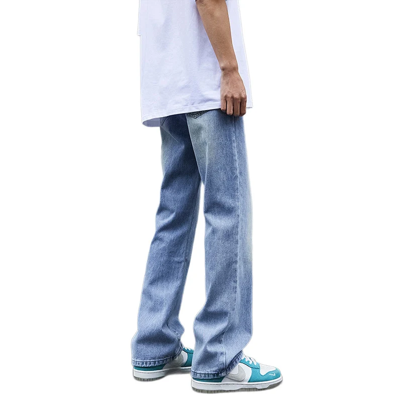 Herren Weitgeschnittene Denim-Jeans Nord Taschen