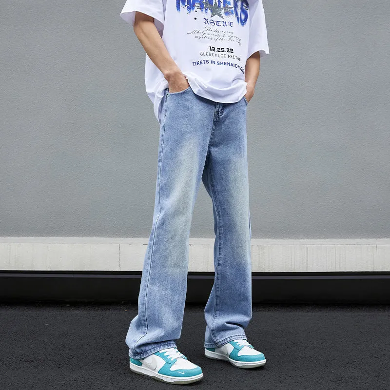 Herren Weitgeschnittene Denim-Jeans Nord Taschen