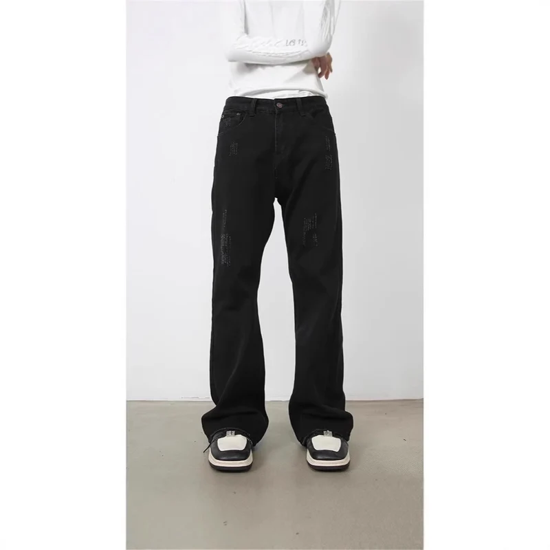 Herren Weitgeschnittene Denim-Hose Nord Taschen