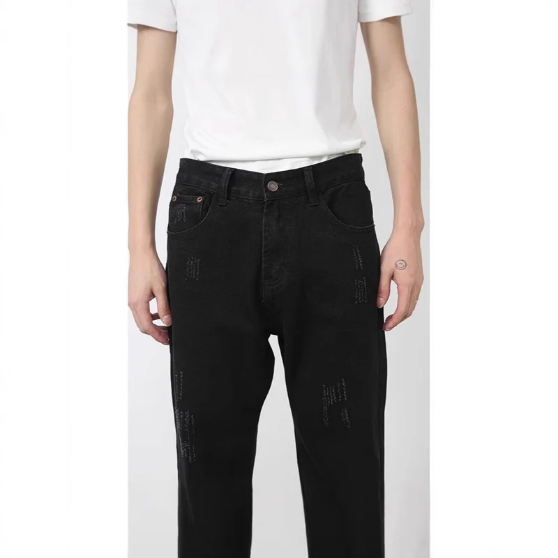Herren Weitgeschnittene Denim-Hose Nord Taschen