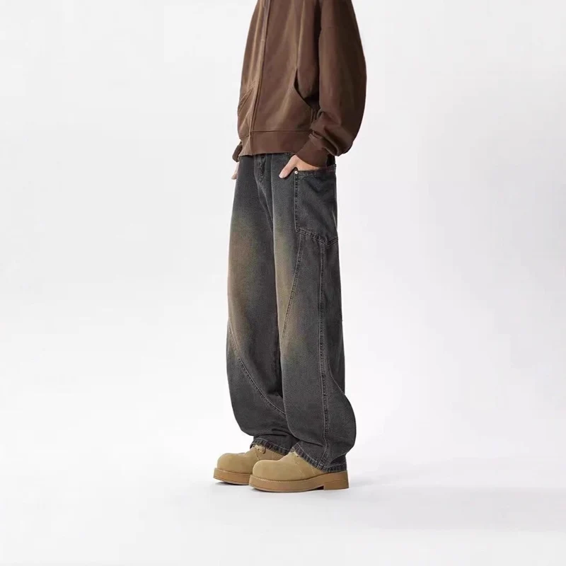 Herren Weitgeschnittene Casual Jeans Nord Taschen