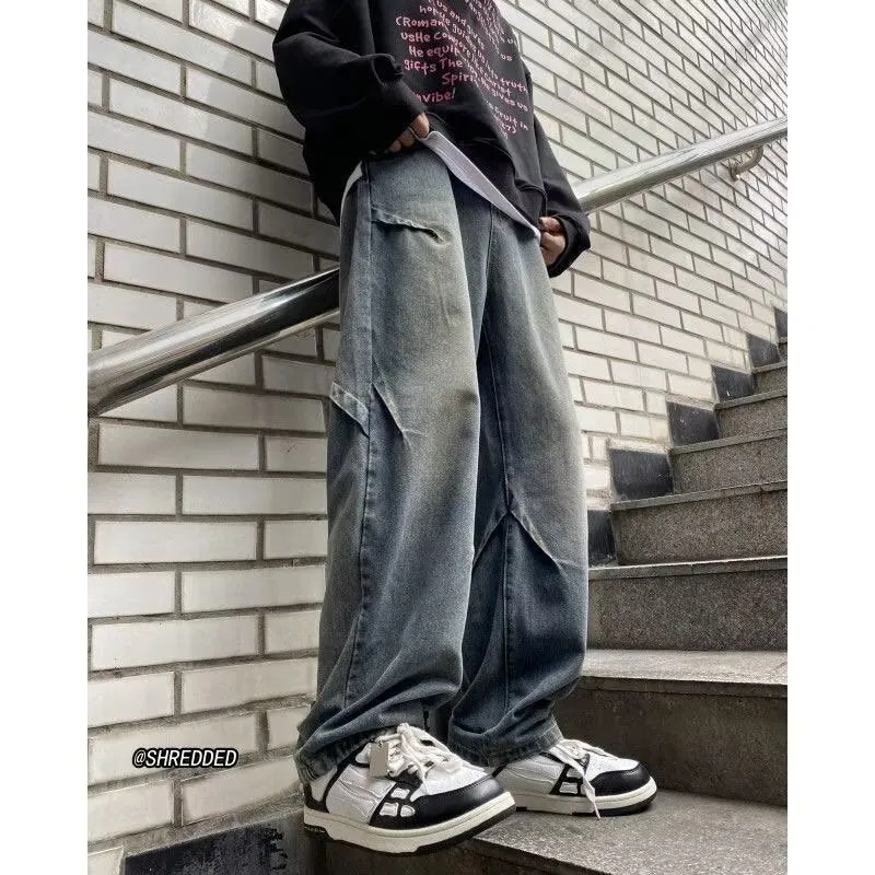 Herren Weitgeschnittene Cargo-Jeans Nord Taschen