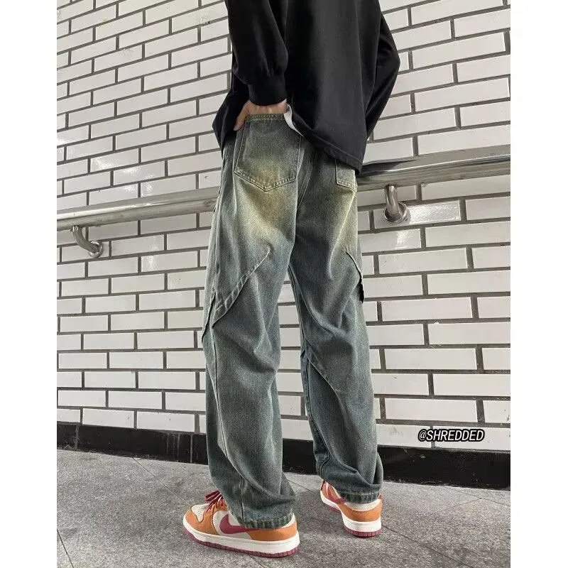 Herren Weitgeschnittene Cargo-Jeans Nord Taschen