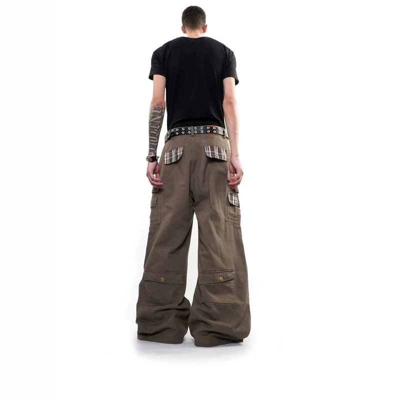 Herren Weitgeschnittene Cargo-Hose mit Taschen Nord Taschen