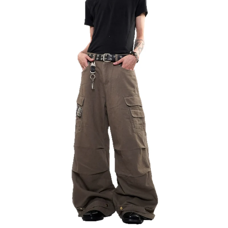 Herren Weitgeschnittene Cargo-Hose mit Taschen Nord Taschen