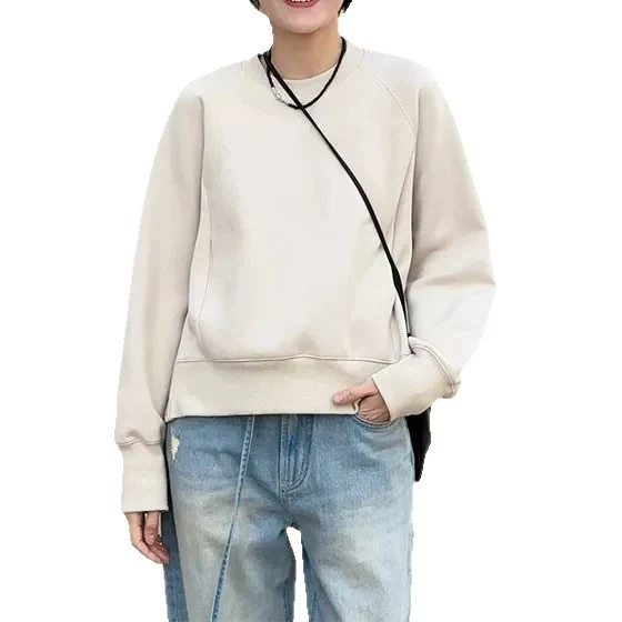 Damen Bequemer Sweatshirt mit raglan Ärmel Nord Taschen