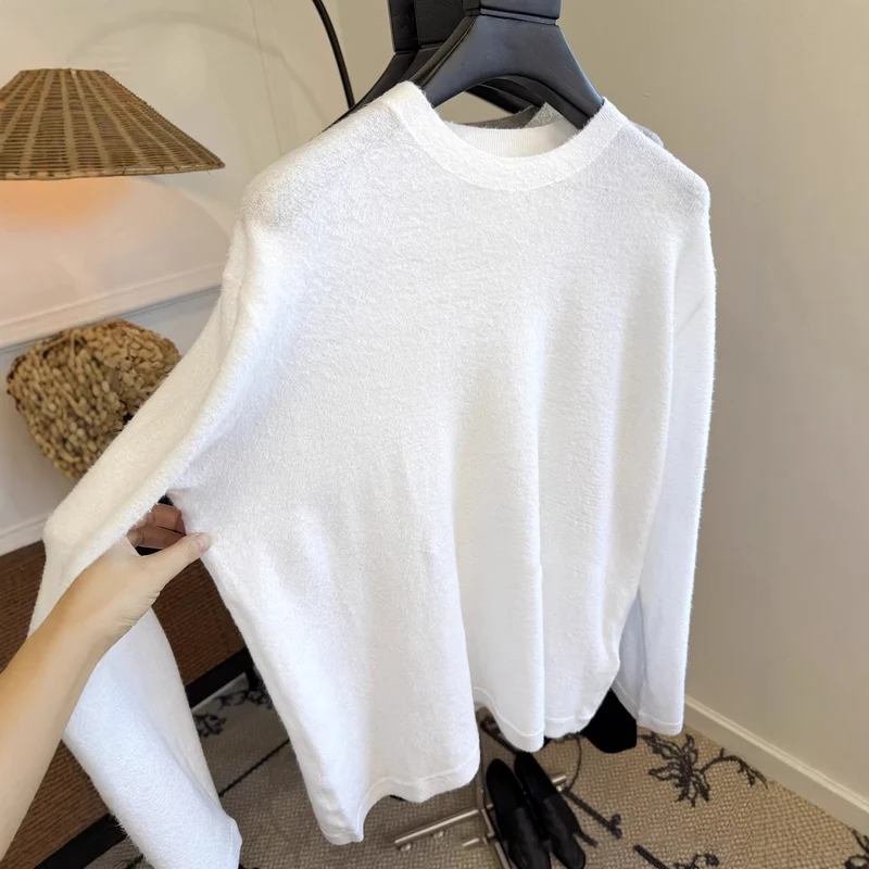 Damen Bequemer Langarmpullover mit lässigem Schnitt Nord Taschen