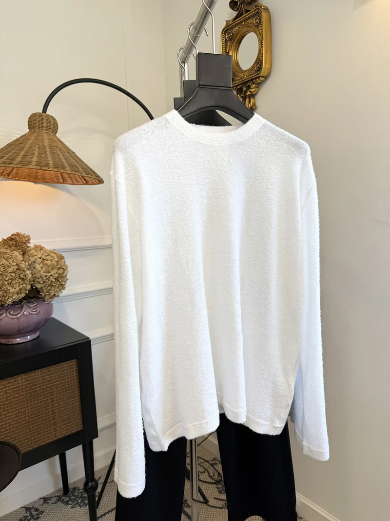Damen Bequemer Langarmpullover mit lässigem Schnitt Nord Taschen