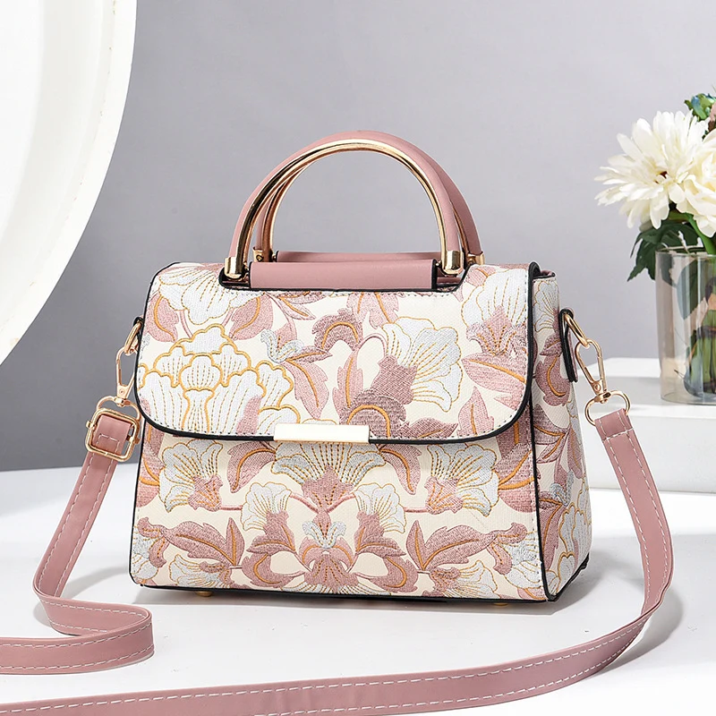 Damen Handtasche mit floralem Design und luxuriösen Akzenten Nord Taschen
