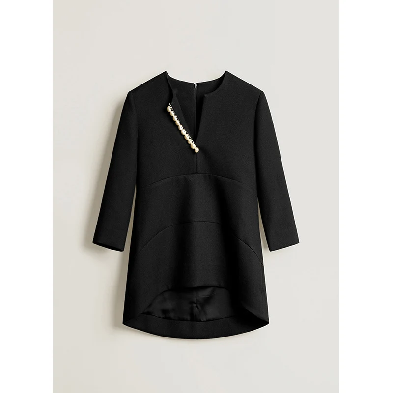 Damen Elegante und stilvolle Bluse mit Perlen-Detail Nord Taschen