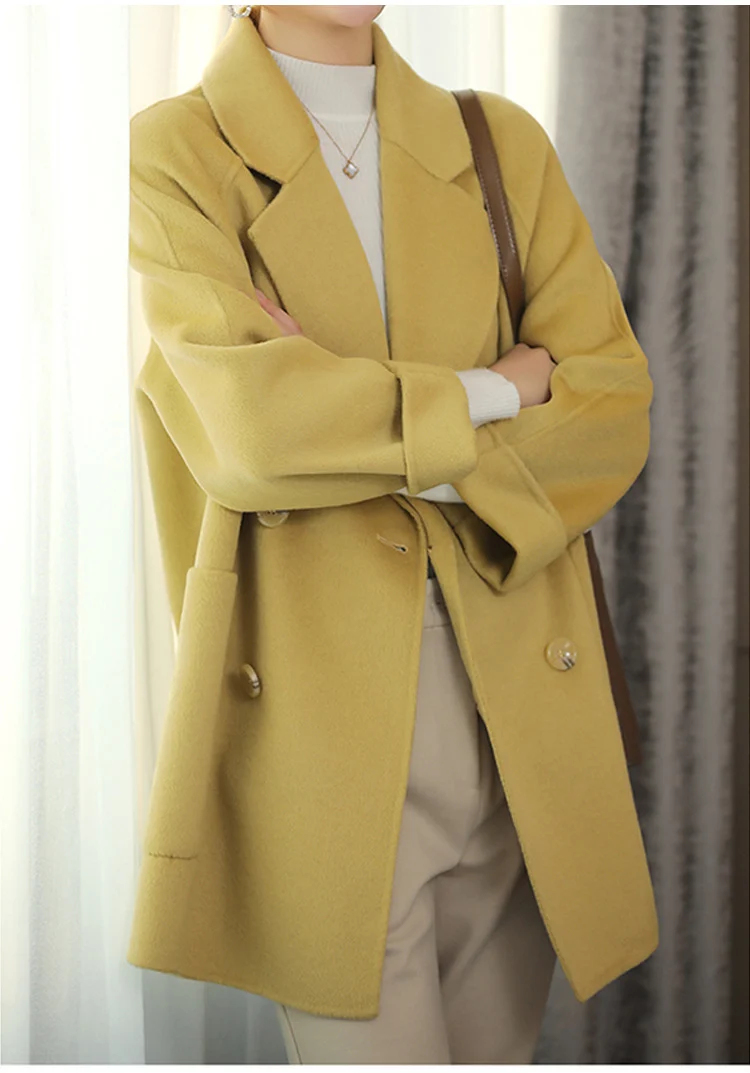 Damen Elegante Oversized-Blazerjacke Nord Taschen