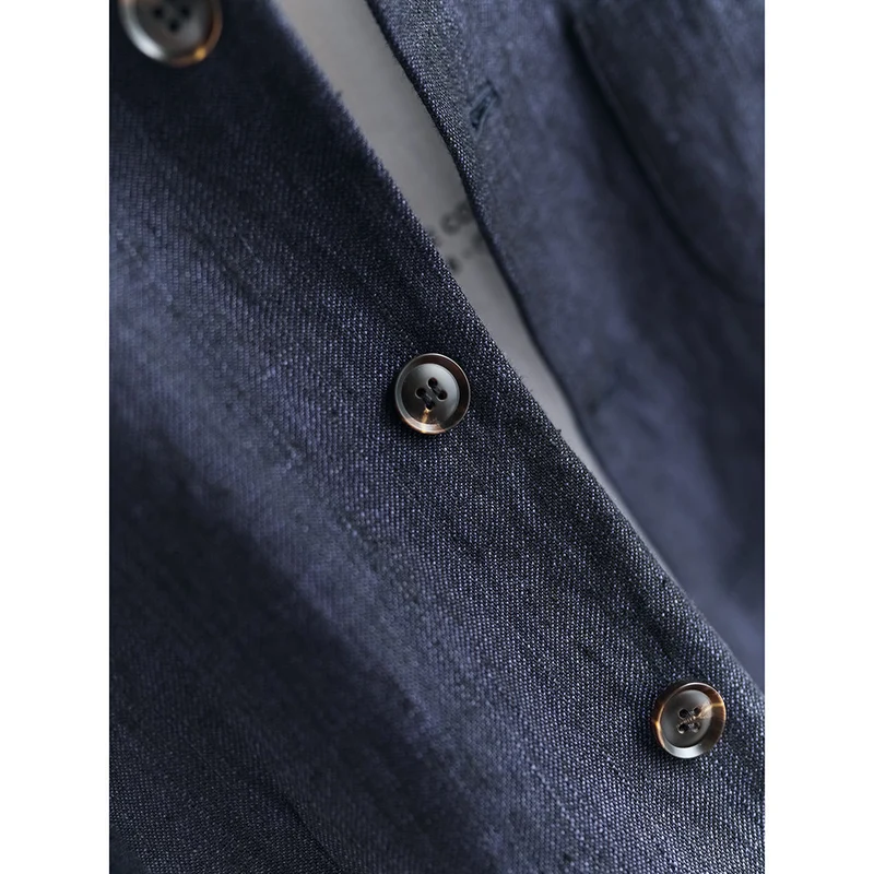 Damen Elegante Leinenweste Nord Taschen