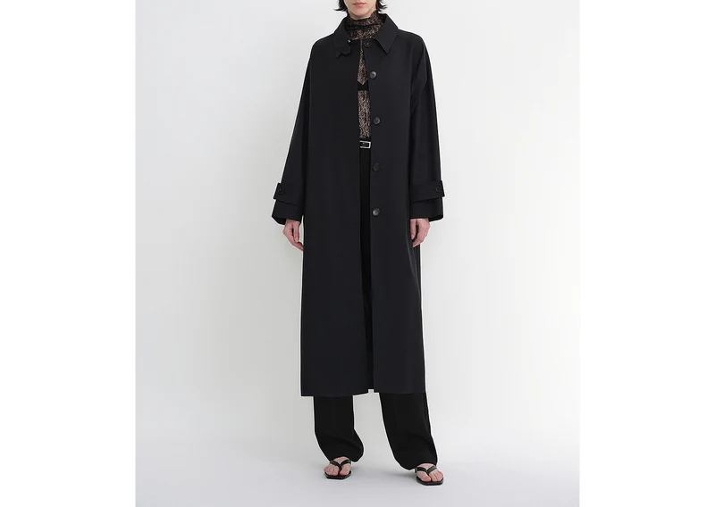 Damen Elegante lange Trenchcoat Nord Taschen