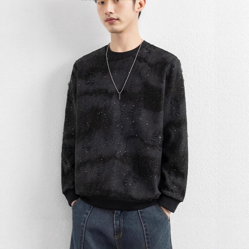 Herren Urbaner Sweatshirt mit funkelndem Design Nord Taschen