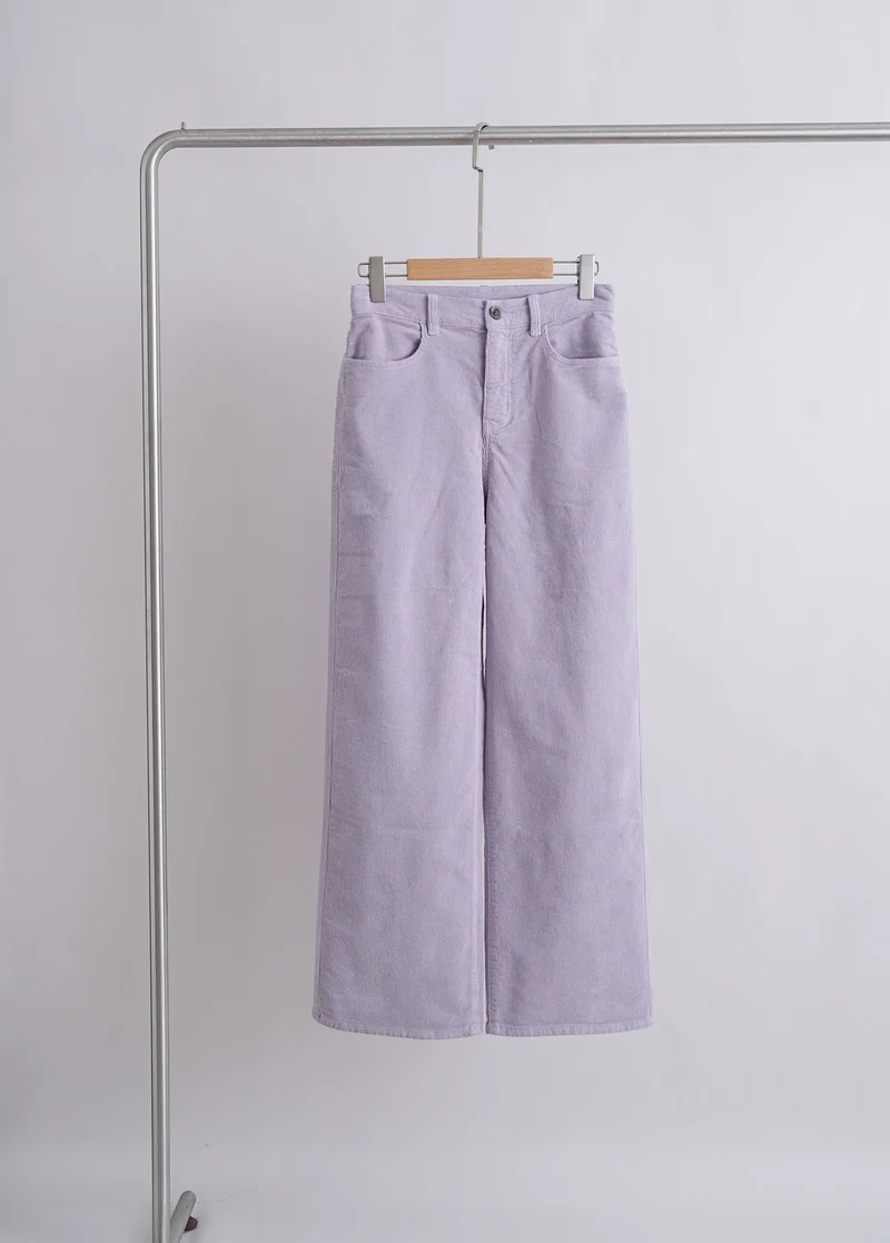 Damen Bequeme und weite Cordhose Nord Taschen