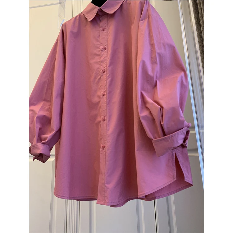 Damen Bequeme und stilvolle Oversized-Bluse Nord Taschen