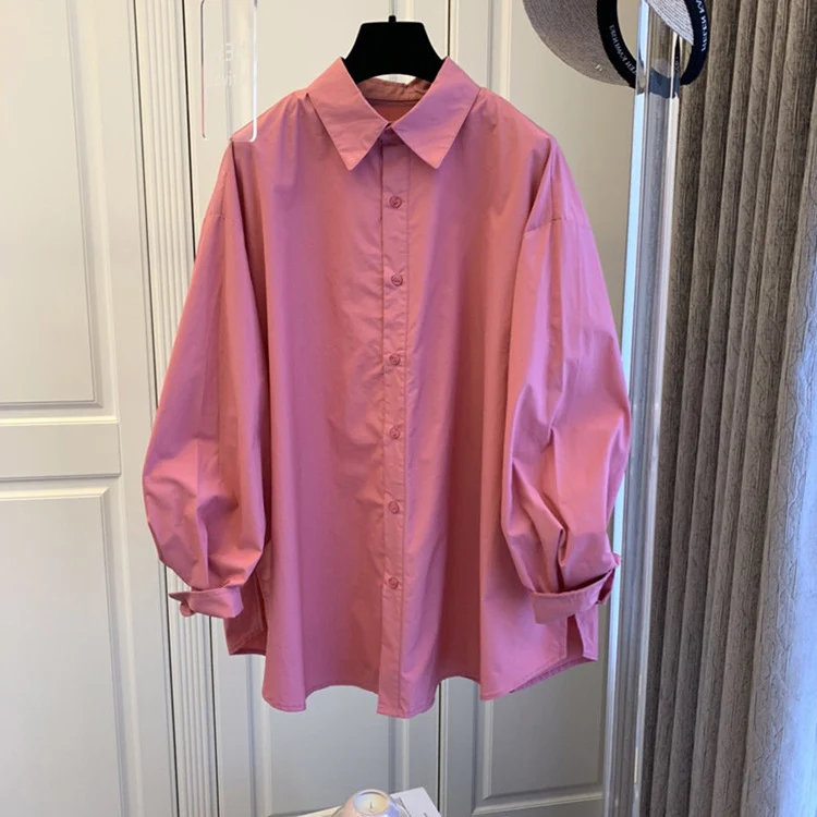 Damen Bequeme und stilvolle Oversized-Bluse Nord Taschen