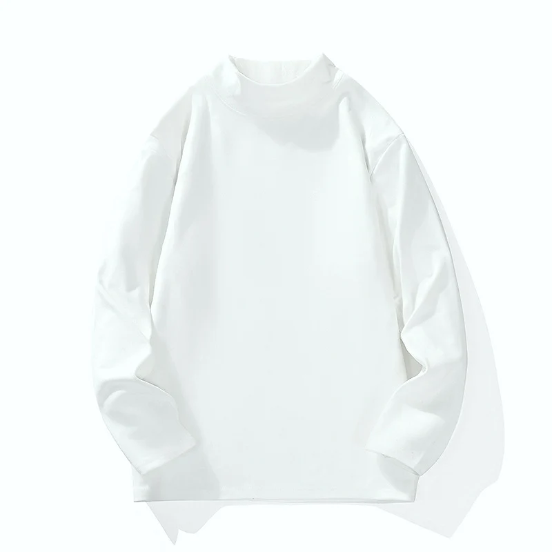Herren Lässiges Oversize-Mockneck-Longsleeve aus Feinstrick mit verlängertem Schnitt Nord Taschen