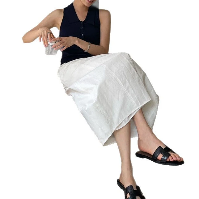Damen Elegante und luftige Maxirock Nord Taschen