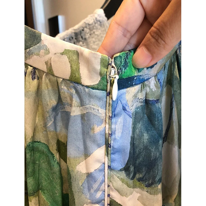 Damen Elegante und luftige Blusenkombination mit Maxi-Rock Nord Taschen