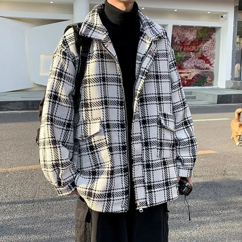 Herren Urbane Karomuster Jacke Nord Taschen
