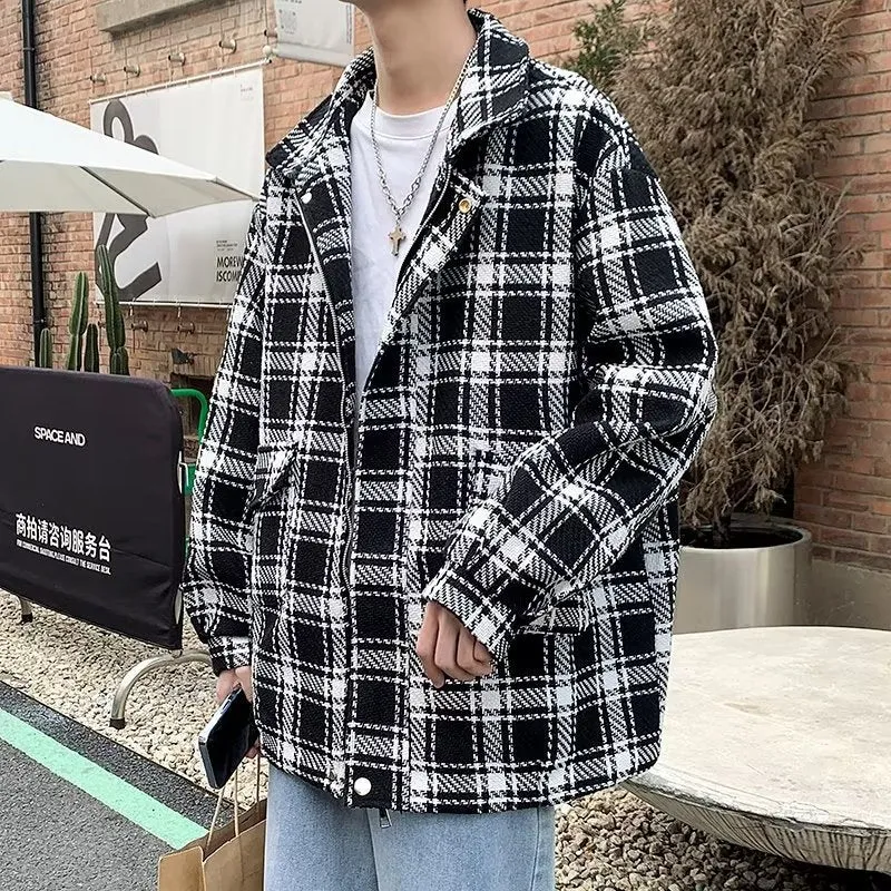 Herren Urbane Karomuster Jacke Nord Taschen