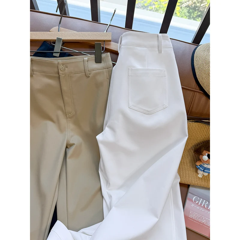 Damen Bequeme und moderne weite Stoffhose Nord Taschen
