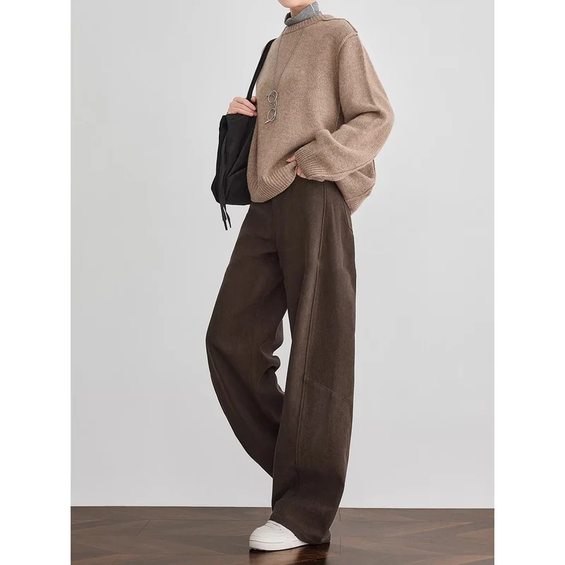 Damen Bequeme und elegante weite Cordhose Nord Taschen