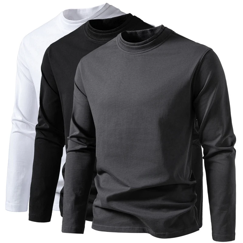 Herren Langes Feinstrick-Shirt mit Mockneck, geripptem Kragen und schlanker Silhouette Nord Taschen