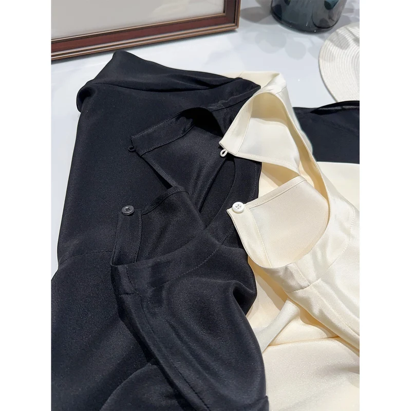Damen Elegante und luftige Bluse mit drei Viertel-Ärmeln Nord Taschen
