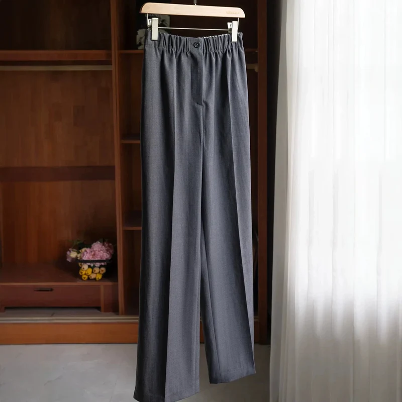 Damen Elegante und lockere Stoffhose Nord Taschen