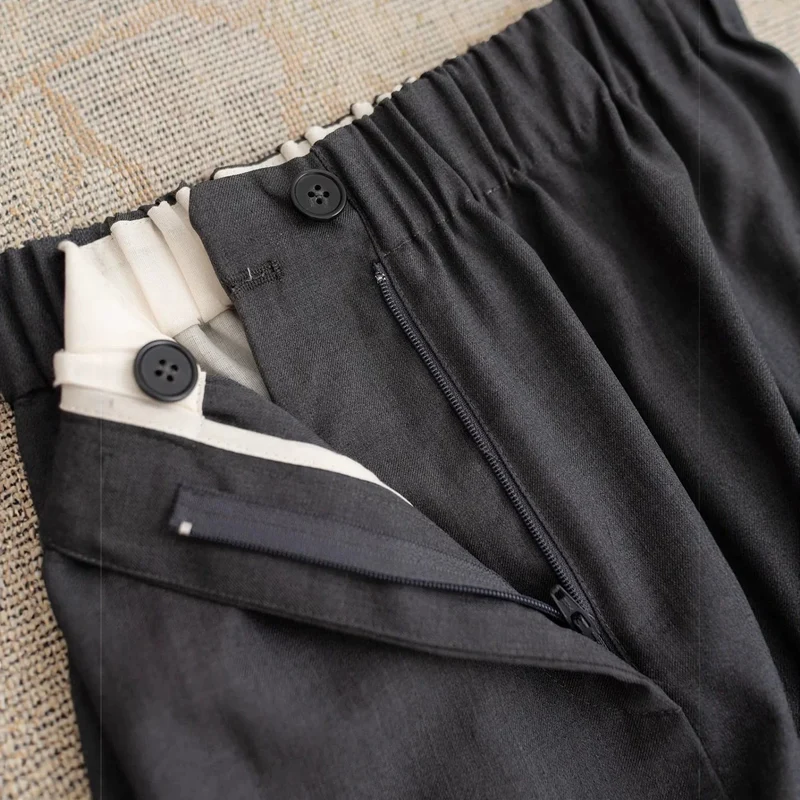 Damen Elegante und lockere Stoffhose Nord Taschen