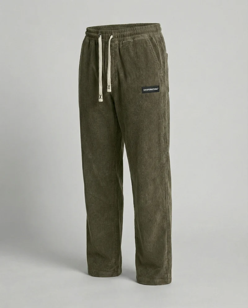 Herren Cordhose weit mit Kordelzug