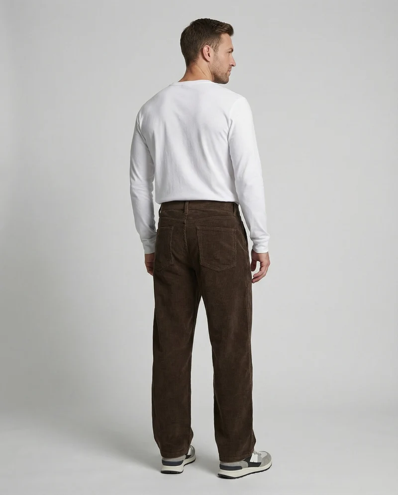 Herren Cordhose weit mit Kordelzug