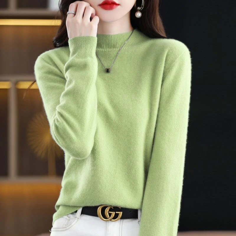 Damen Ultraleichter Mockneck-Feinstrickpullover in Kaschmir‑Optik Nord Taschen