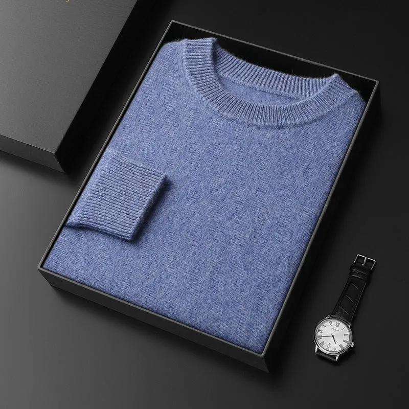 Herren Rundhals-Pullover im Kaschmir‑Look mit extraweichem Flor und Geschenkbox Nord Taschen