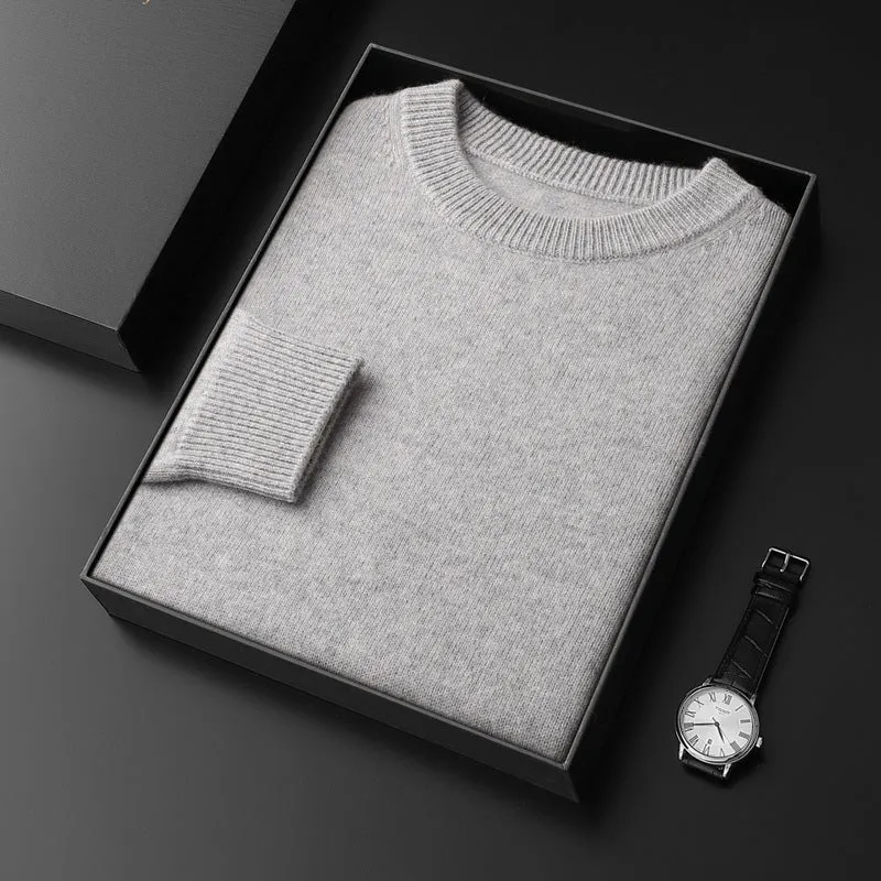 Herren Rundhals-Pullover im Kaschmir‑Look mit extraweichem Flor und Geschenkbox Nord Taschen