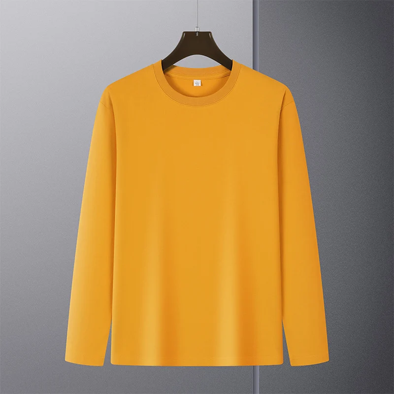 Herren Langarmshirt aus Premium-Baumwollmix mit Rundhalsausschnitt und feiner Rippstruktur Nord Taschen