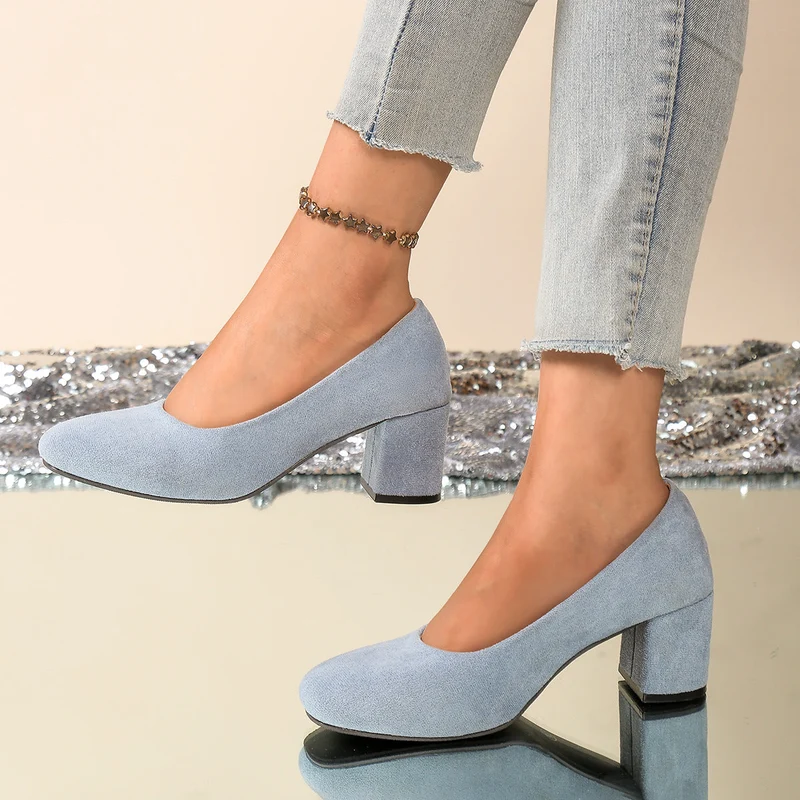Damen Elegante und bequeme Pumps mit Blockabsatz Nord Taschen