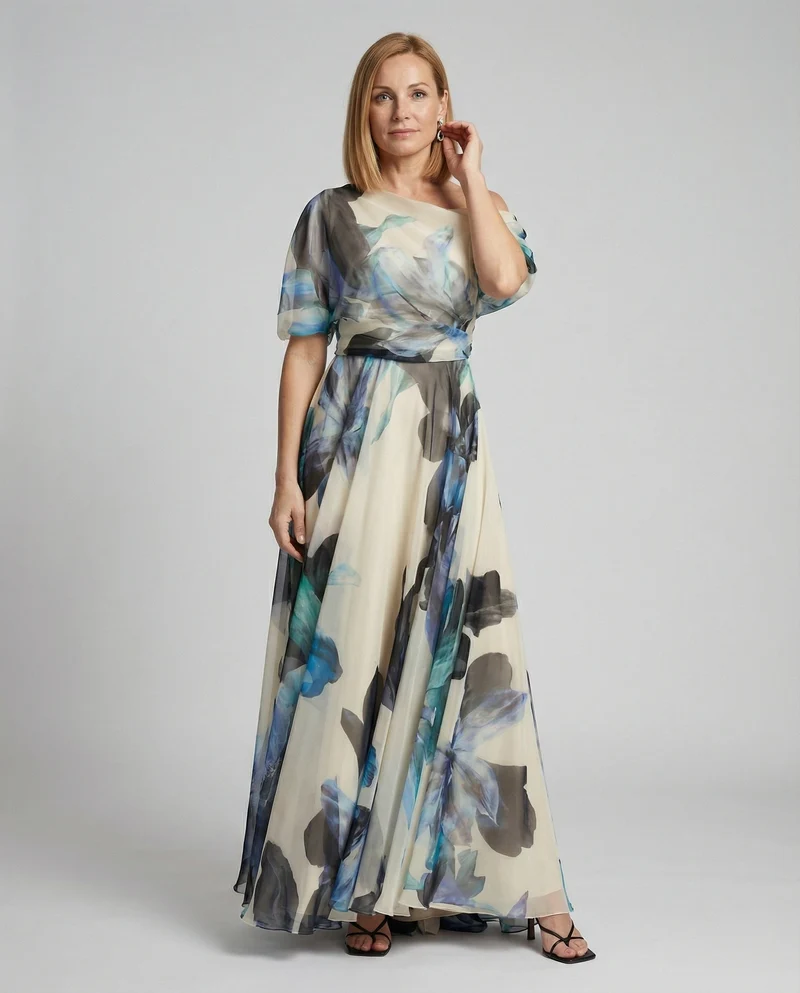 Damen Abendkleid lang Carmen