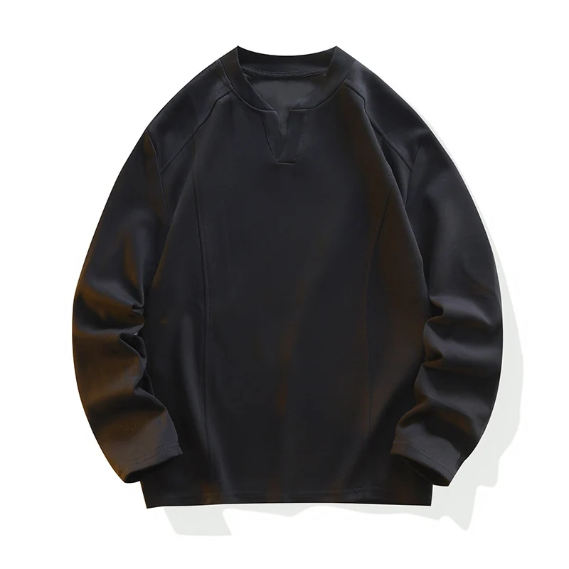 Herren Locker geschnittenes Langarm‑Sweatshirt mit V‑Einsatz und Raglanärmeln Nord Taschen