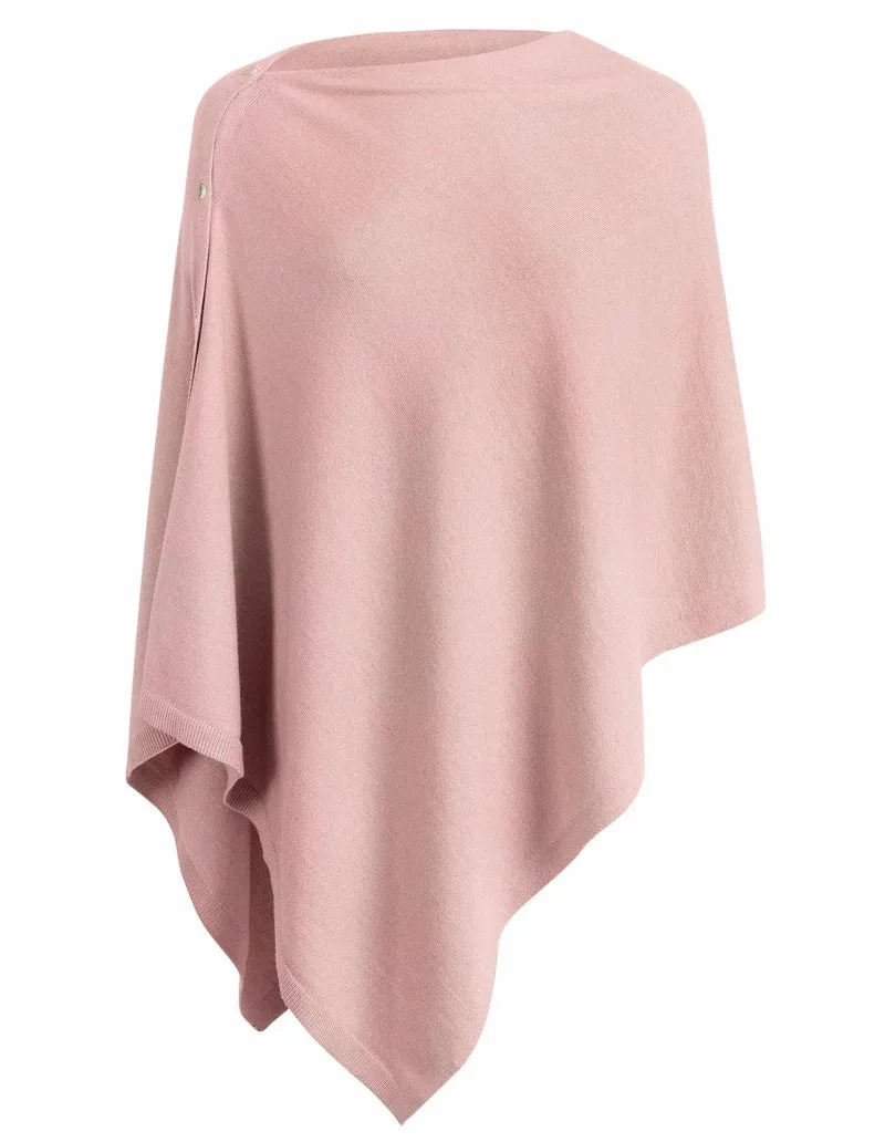 Damen vielseitiger Poncho aus hochwertiger Materialmischung Avellé