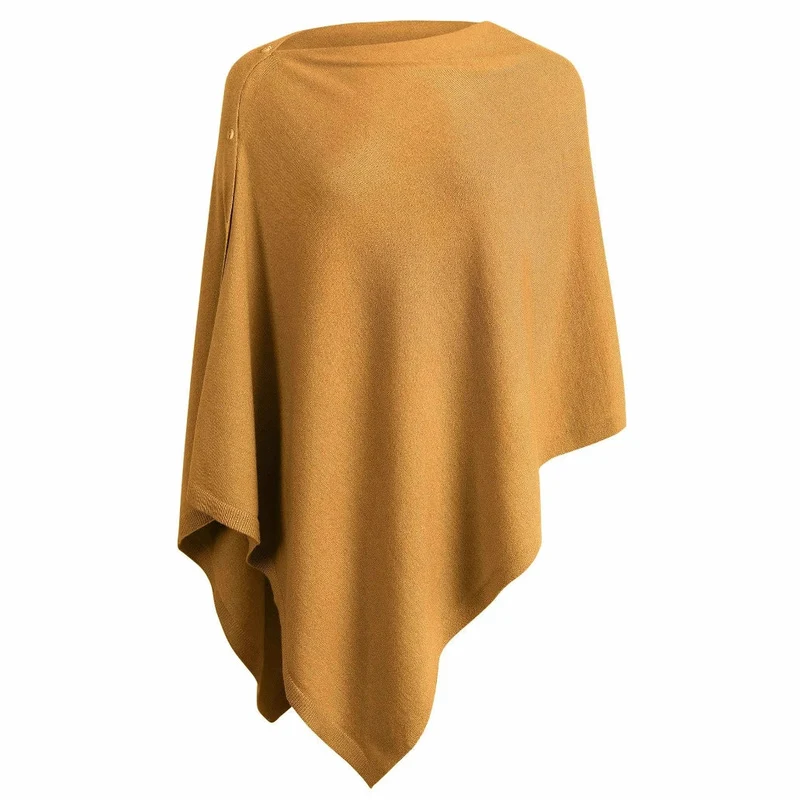 Damen vielseitiger Poncho aus hochwertiger Materialmischung Avellé