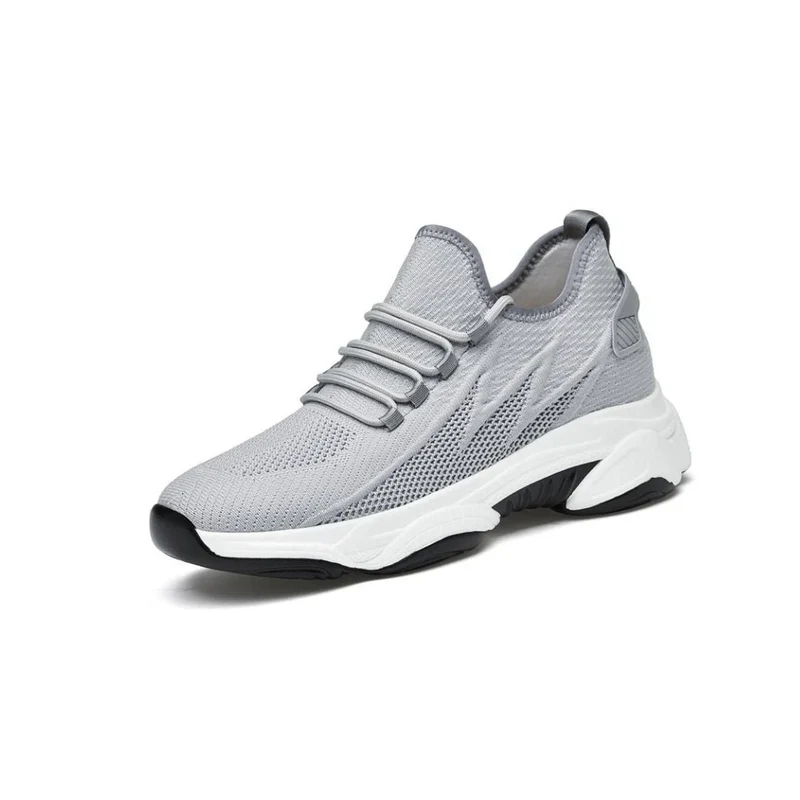 Herren Sneaker mit unsichtbarer Erhöhung – Mesh, +6/+8/+10 cm
