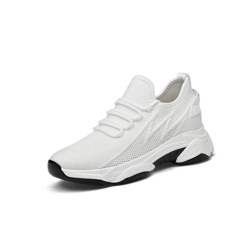 Herren Sneaker mit unsichtbarer Erhöhung – Mesh, +6/+8/+10 cm